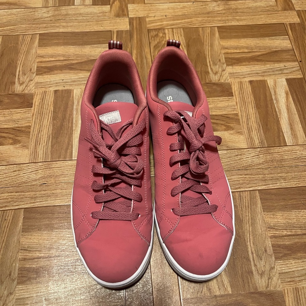 Pink Sneakers with White Soles